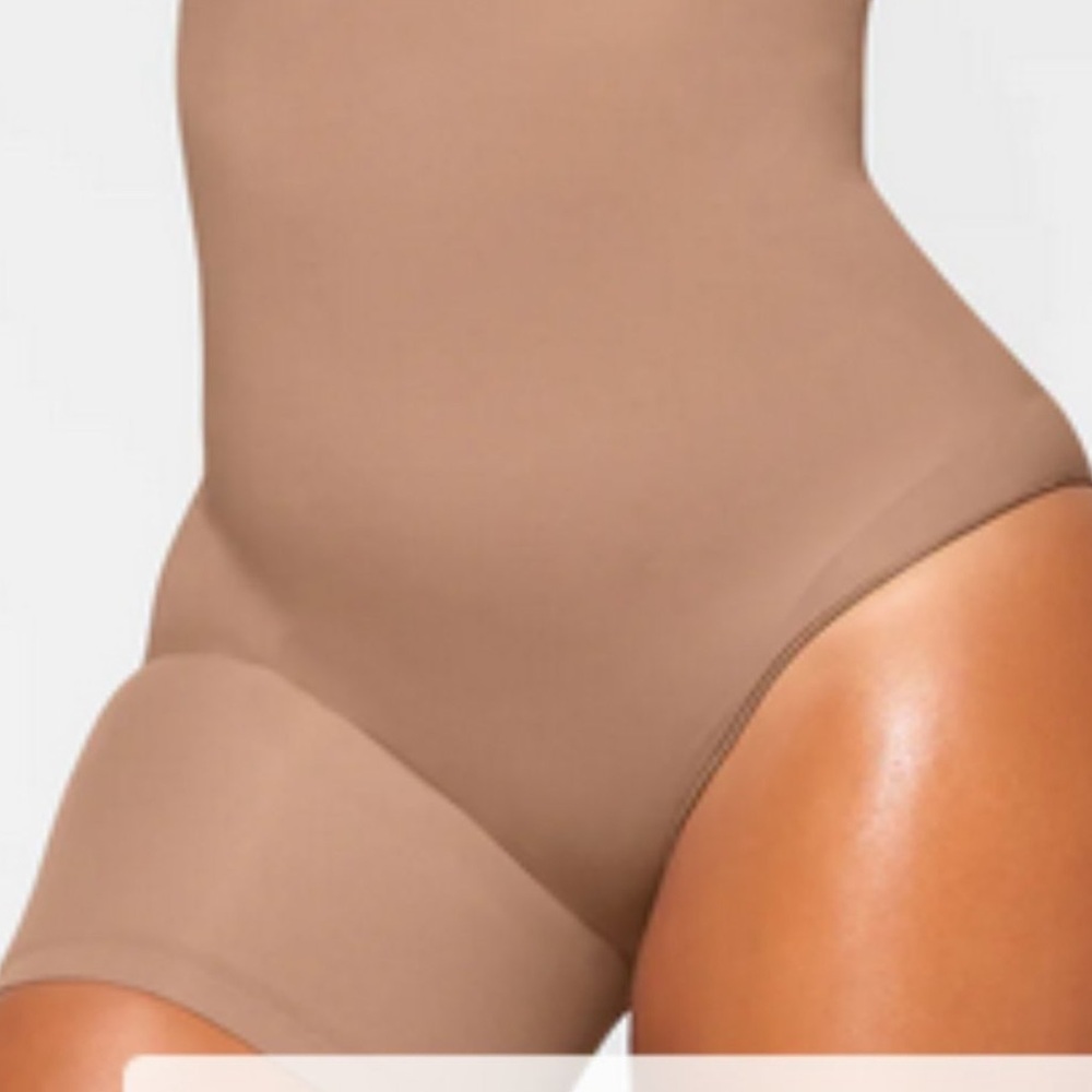 SKIMS Tan High-Waist Shaping Short